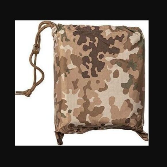 Mil-Tec 10630055 Men's Sz OSFM Arid Fleck Camo Ripstop Multi-Purpose Poncho - Picture 2 of 2